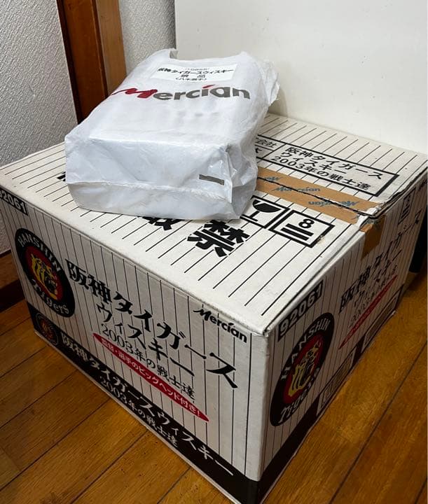 【蔵出・レア・未開栓】阪神タイガース2003年優勝記念ビッグヘッドウイスキーフル