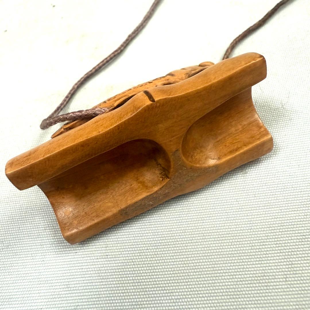 漆器印籠　根付　縦長