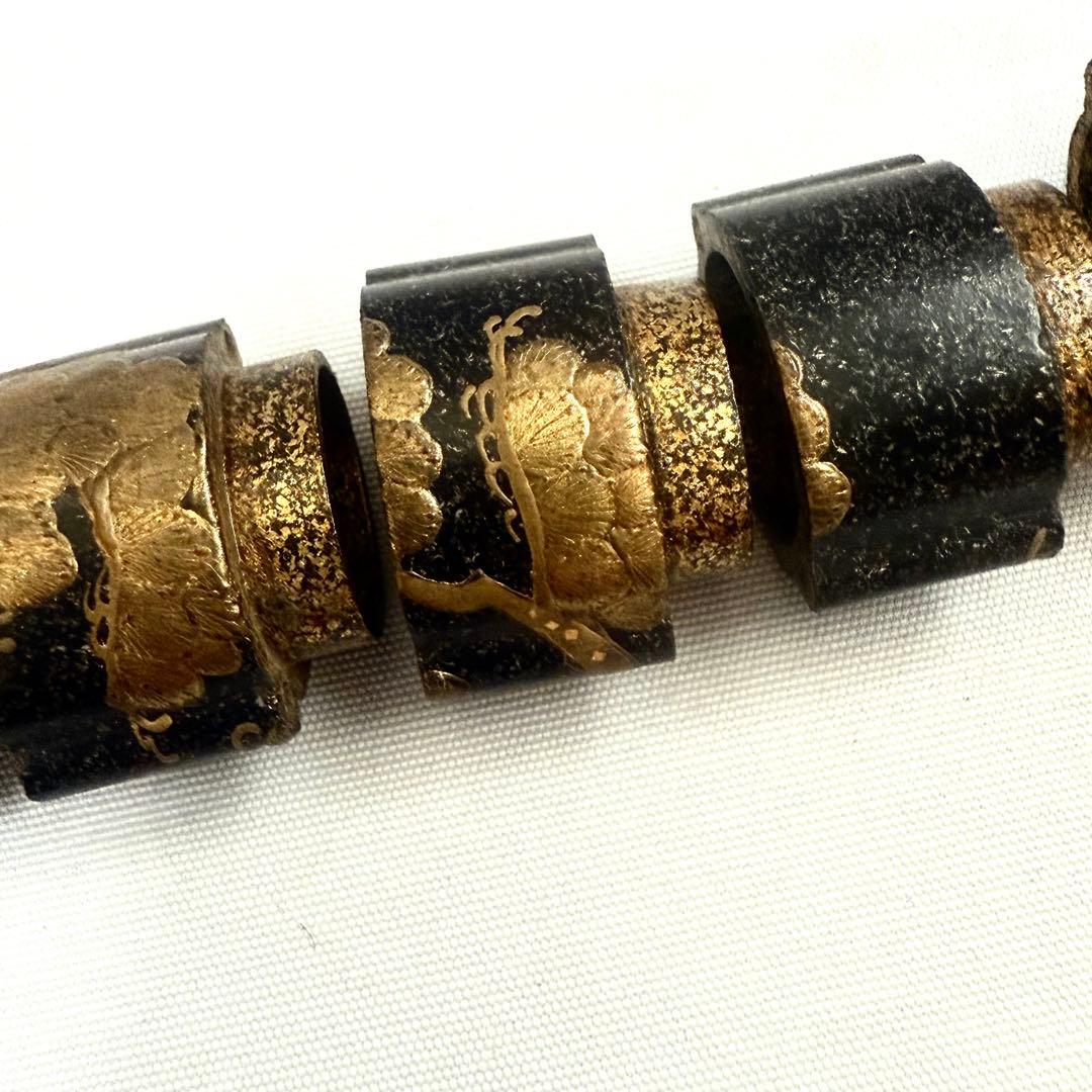 漆器印籠　根付　縦長