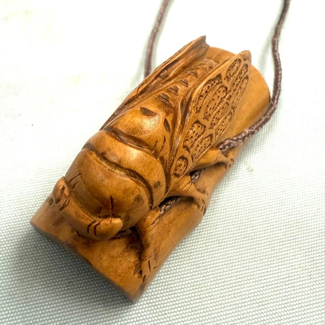 漆器印籠　根付　縦長