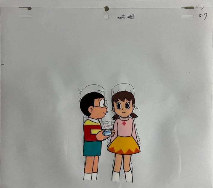 ドラえもん　のび太・ジャイアン・しずか・スネ夫 セル画20枚＋原画セット