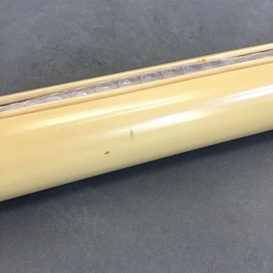 K茶道具　竹製　軸巻上(掛軸の長さ調整する時に) 紙箱　S978KJ
