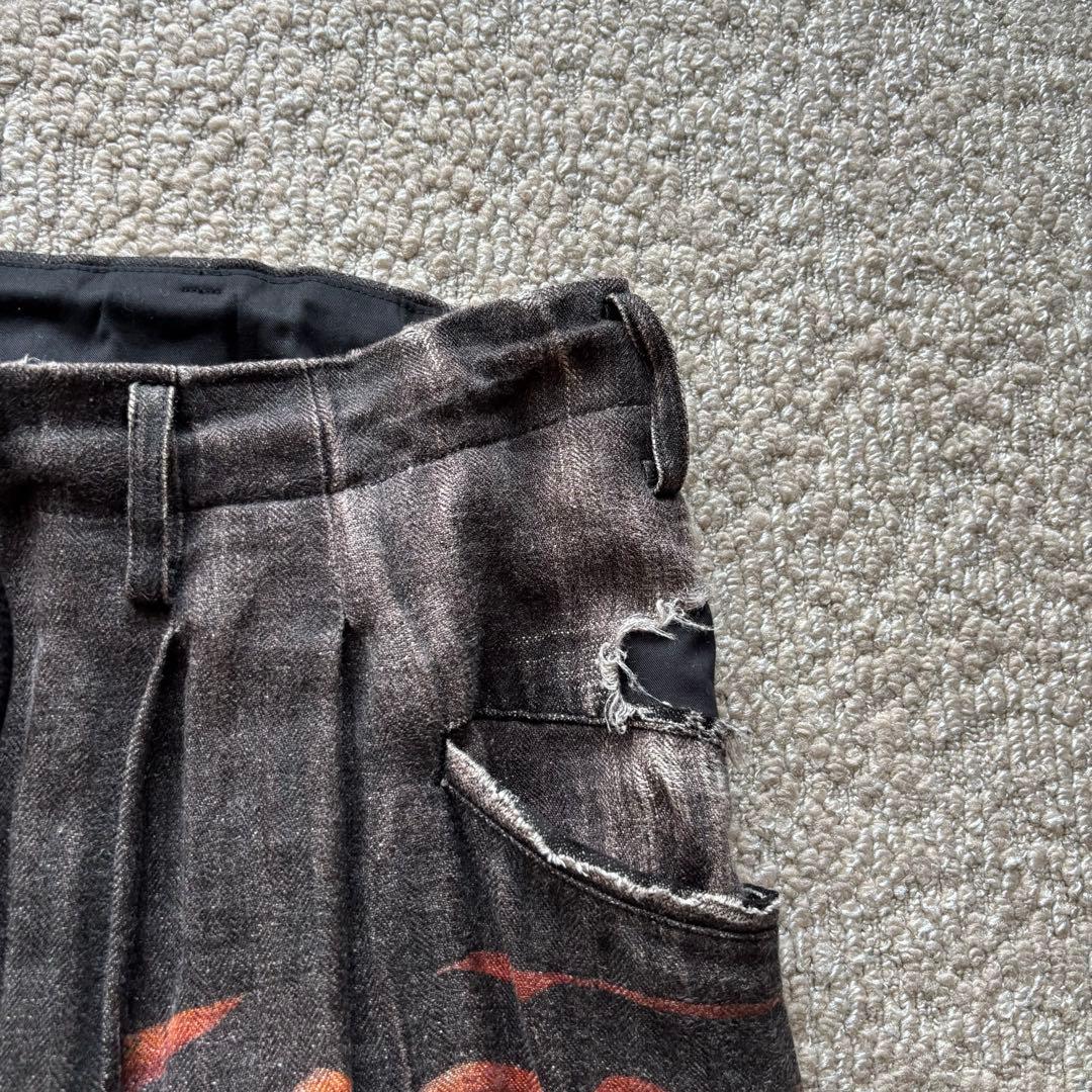 【18AW】 Yohji Yamamoto リネン　ワイドパンツ　archive