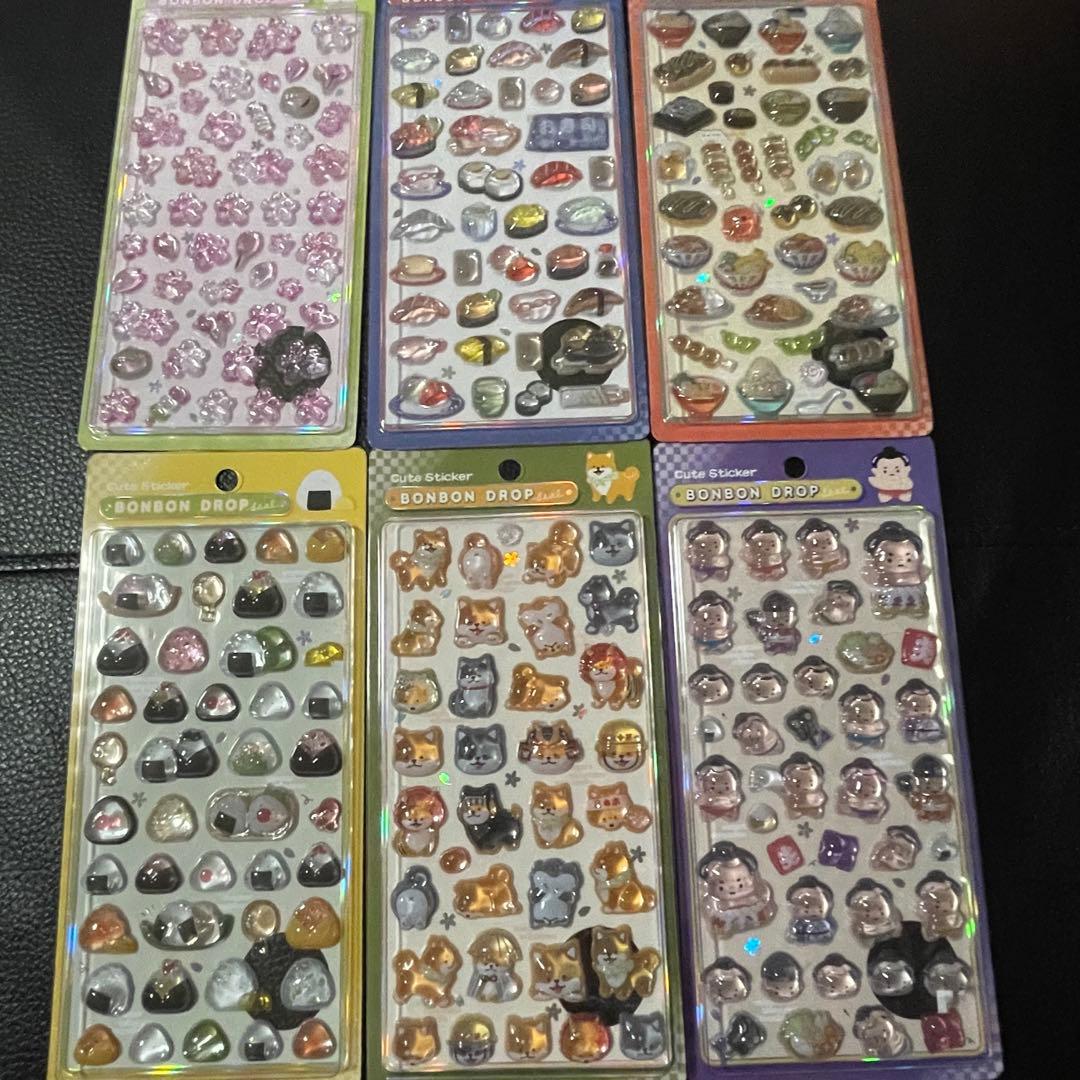 ボンボンドロップ　シール　和柄