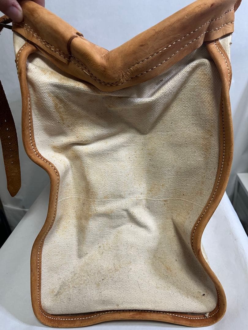 USメール　キャンバス　レザー usmail 激レア　ヴィンテージバッグ