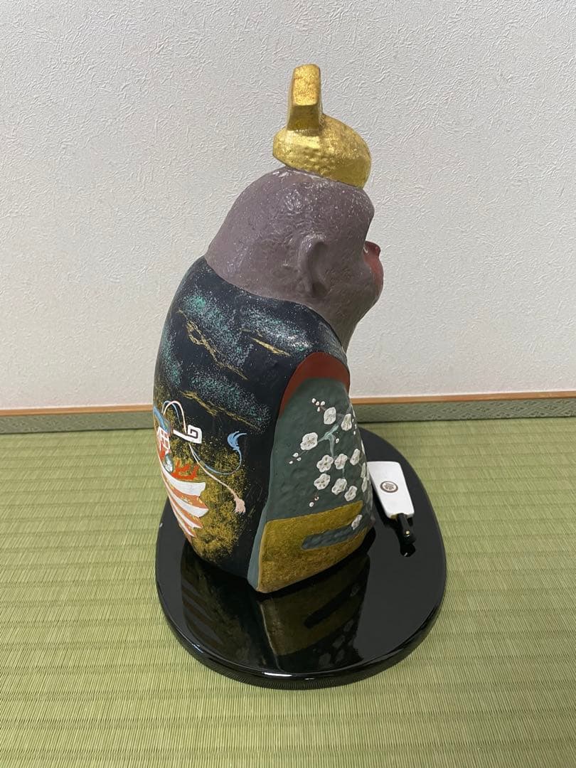 京都　小田益　猿の置物