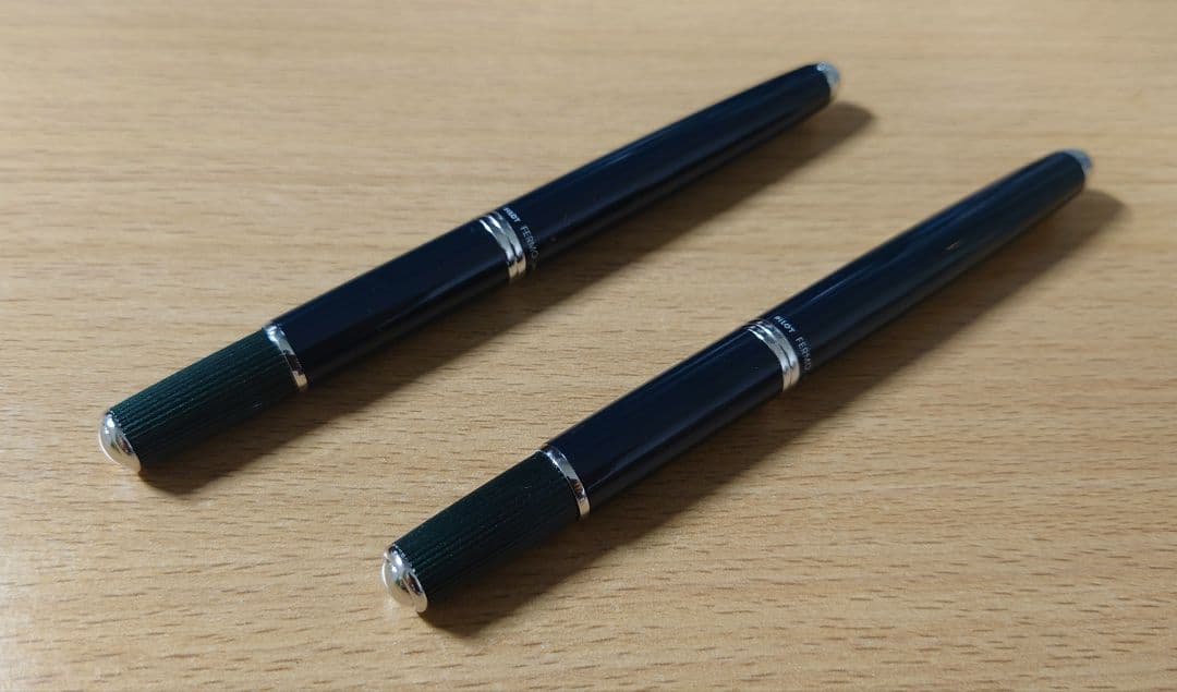 【2本セット】パイロット キャップレス フェルモ ダークグリーン 名前刻印あり