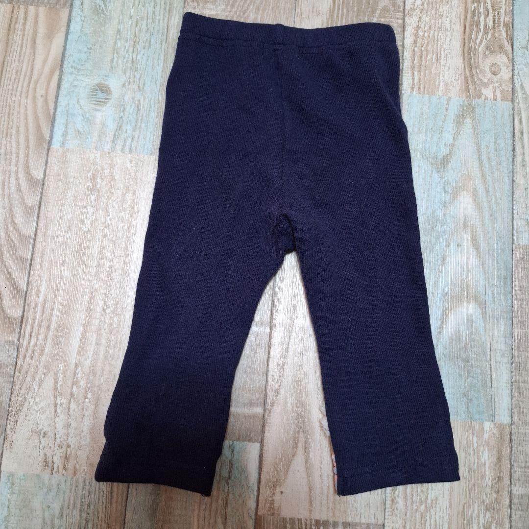 着1 ベイビーチアー　エプロンドレス風チュニックとレギンスセットアップ　80