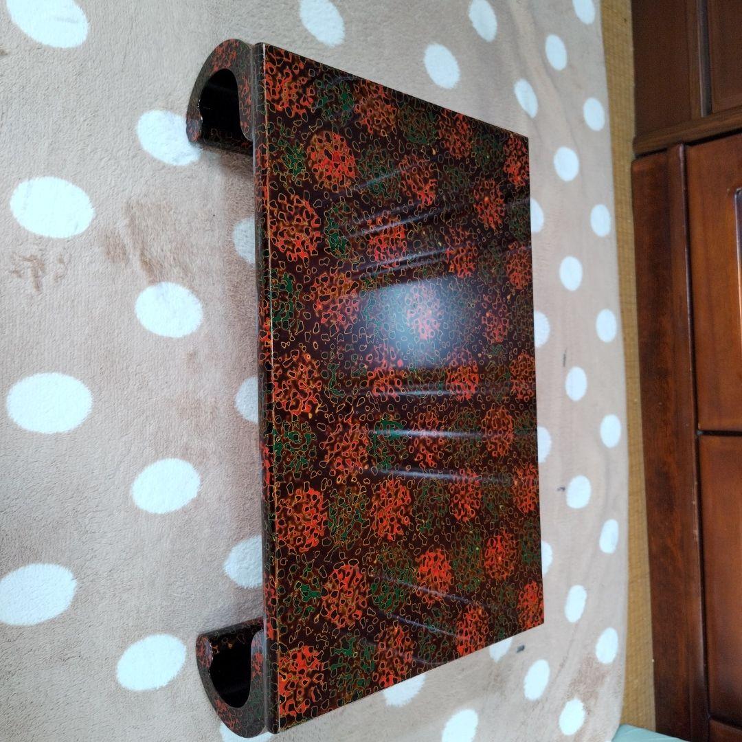 未使用　津軽塗花台　盆栽台　華道具