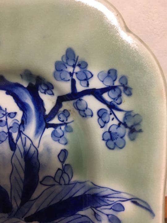 青磁 牡丹の花籠