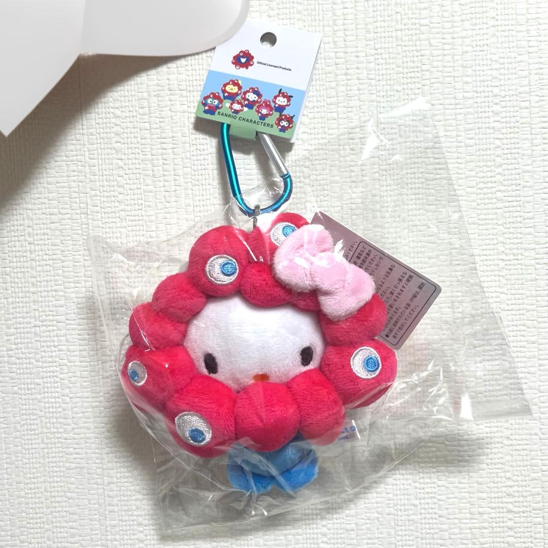 ミャクミャク キティ カラビナ付き なりきりぬいぐるみ キーホルダー