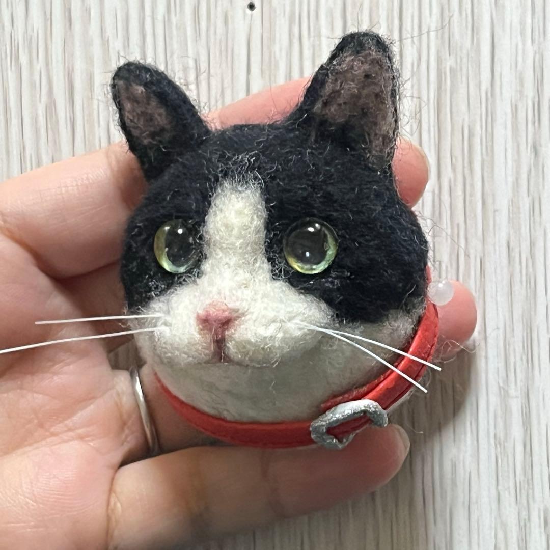 【☆むむ☆プロフィール★ 】 羊毛フェルト 猫 キーホルダー