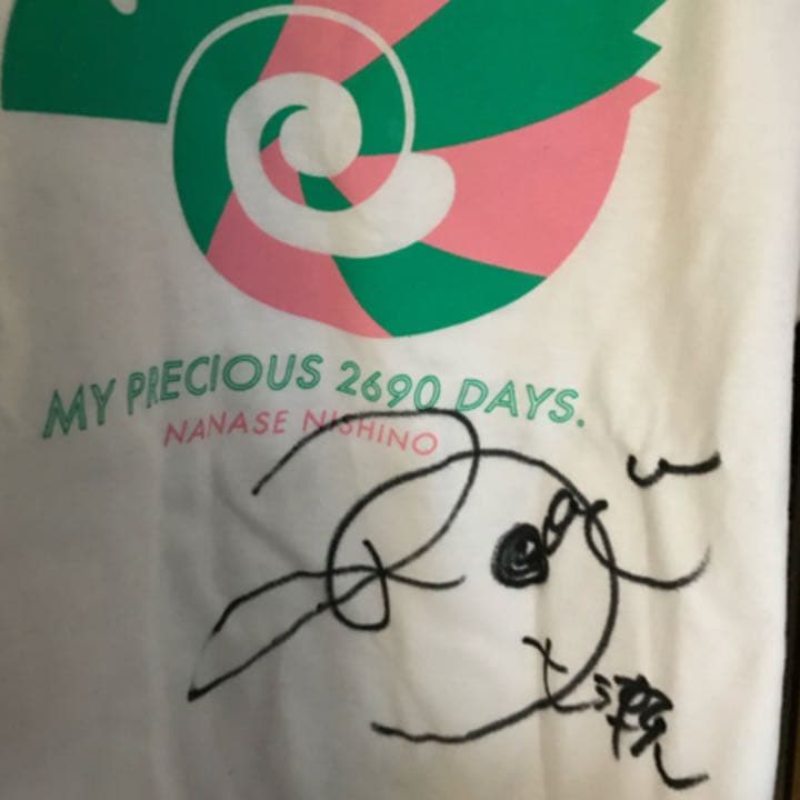 値段交渉可。超貴重!!西野七瀬直筆サイン入り卒業コンサートTシャツ