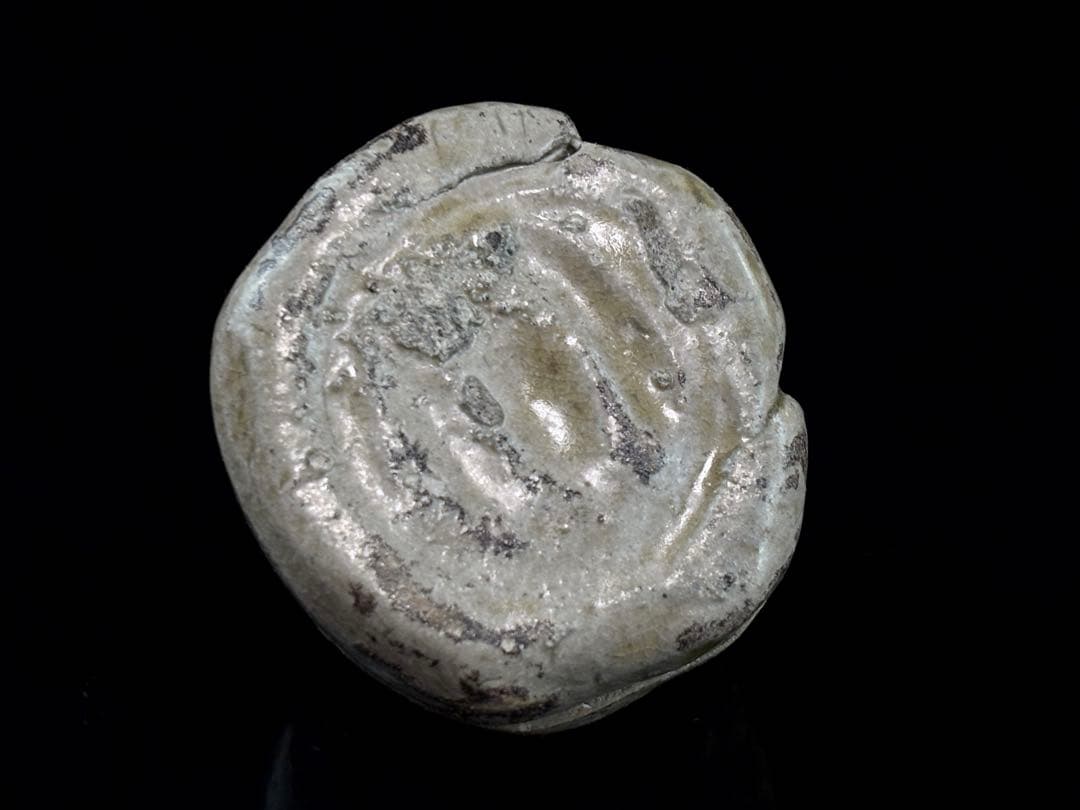 江戸末期 瀬戸焼名工【加藤春岱】古御深井 寿老人 香合 共箱 R7112338