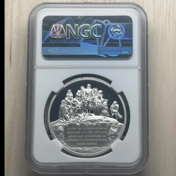 2020 クック諸島 メイフラワー号400周年 5ドル銀貨 PL70