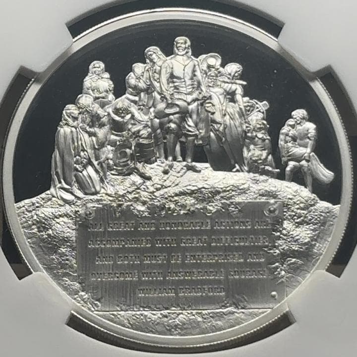 2020 クック諸島 メイフラワー号400周年 5ドル銀貨 PL70