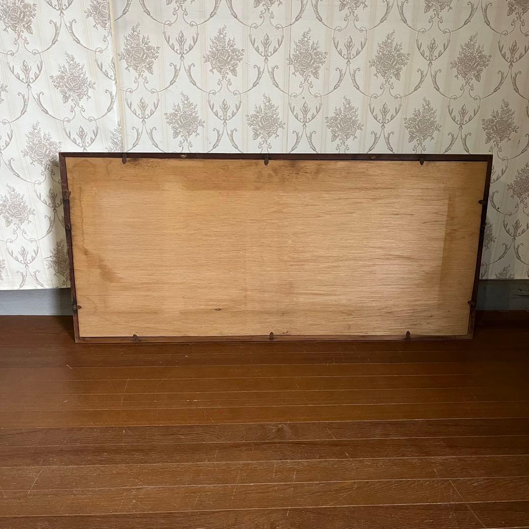 【アンティーク】昭和レトロ 額装 額縁 松庵 七福神 みかえり寿 福禄寿 縁起物