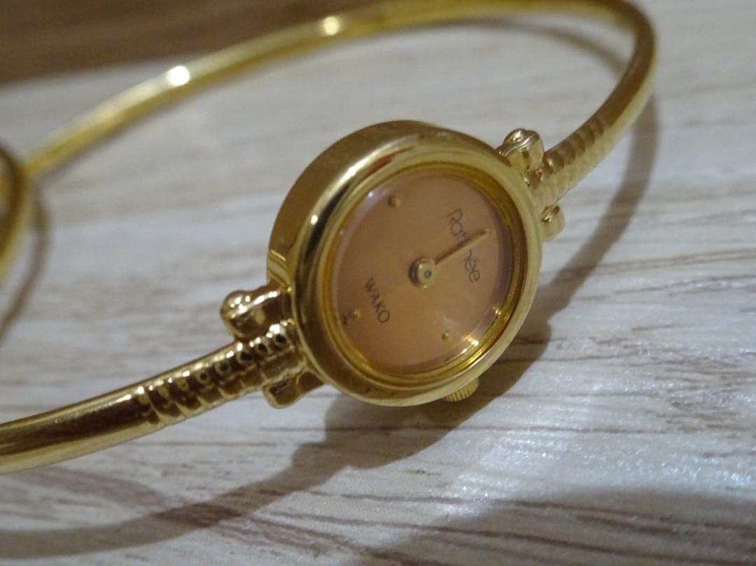 訳あり WAKO 和光 Raffinee ラフィネ 3連バングルウォッチ 腕時計