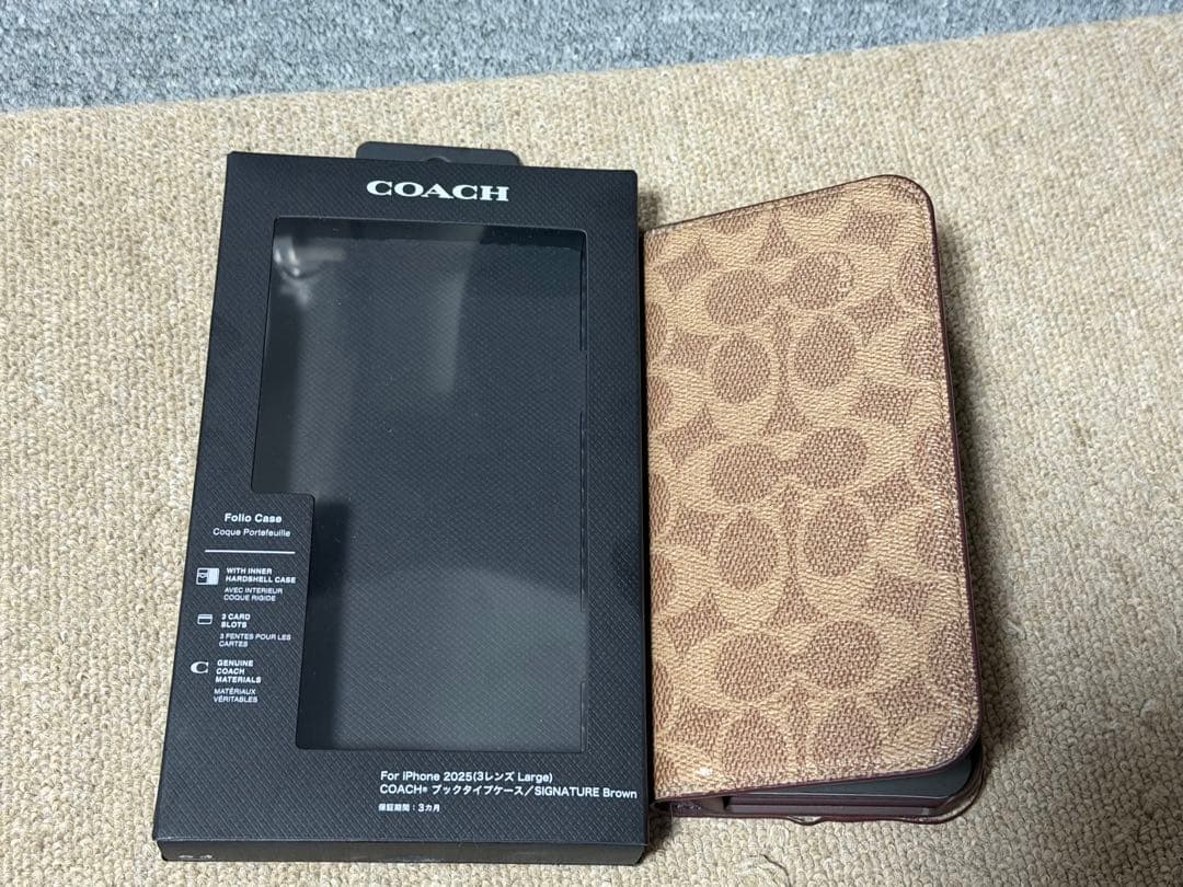 iPhone17ProMax COACH（R）ブックタイプケース