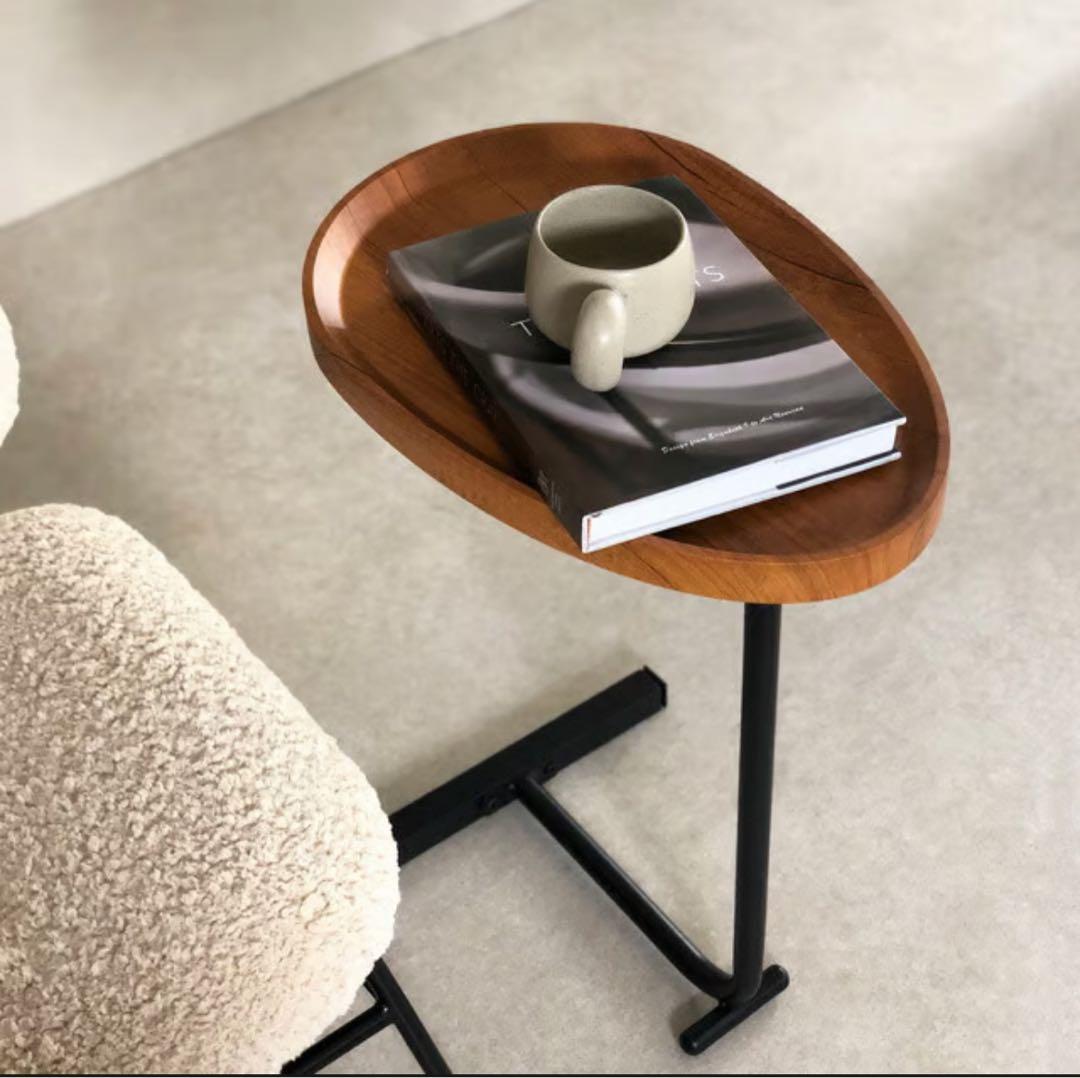【ART OF BLACK】 One leg ウッド アイアン サイドテーブル