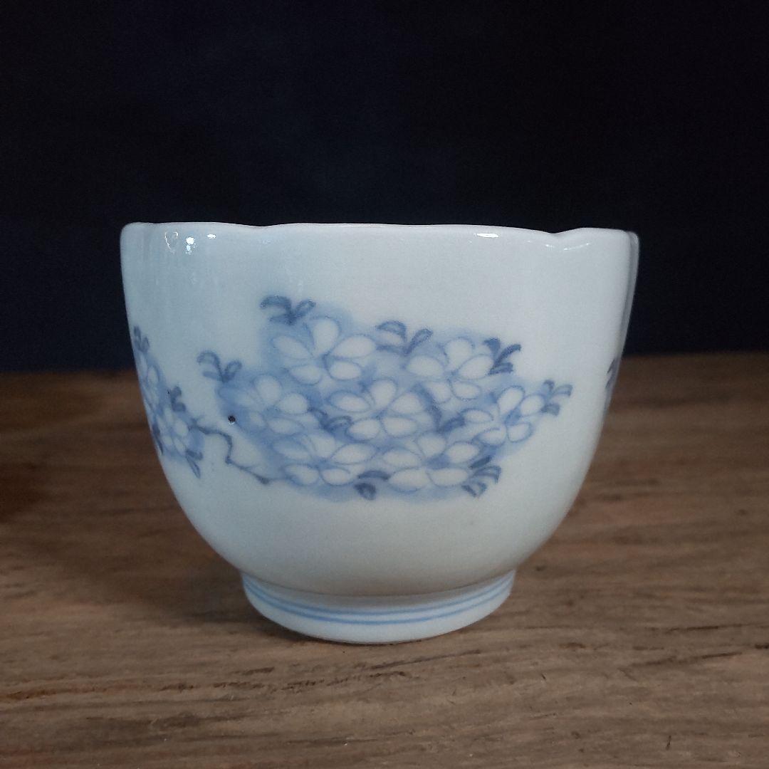 桜文様の、猪口向付け江戸時代四客セット