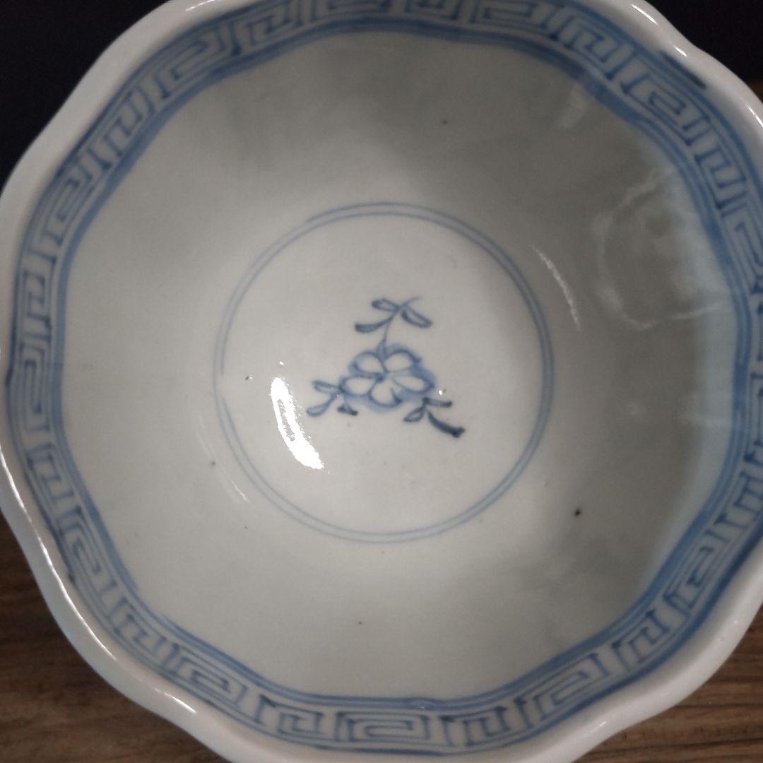 桜文様の、猪口向付け江戸時代四客セット