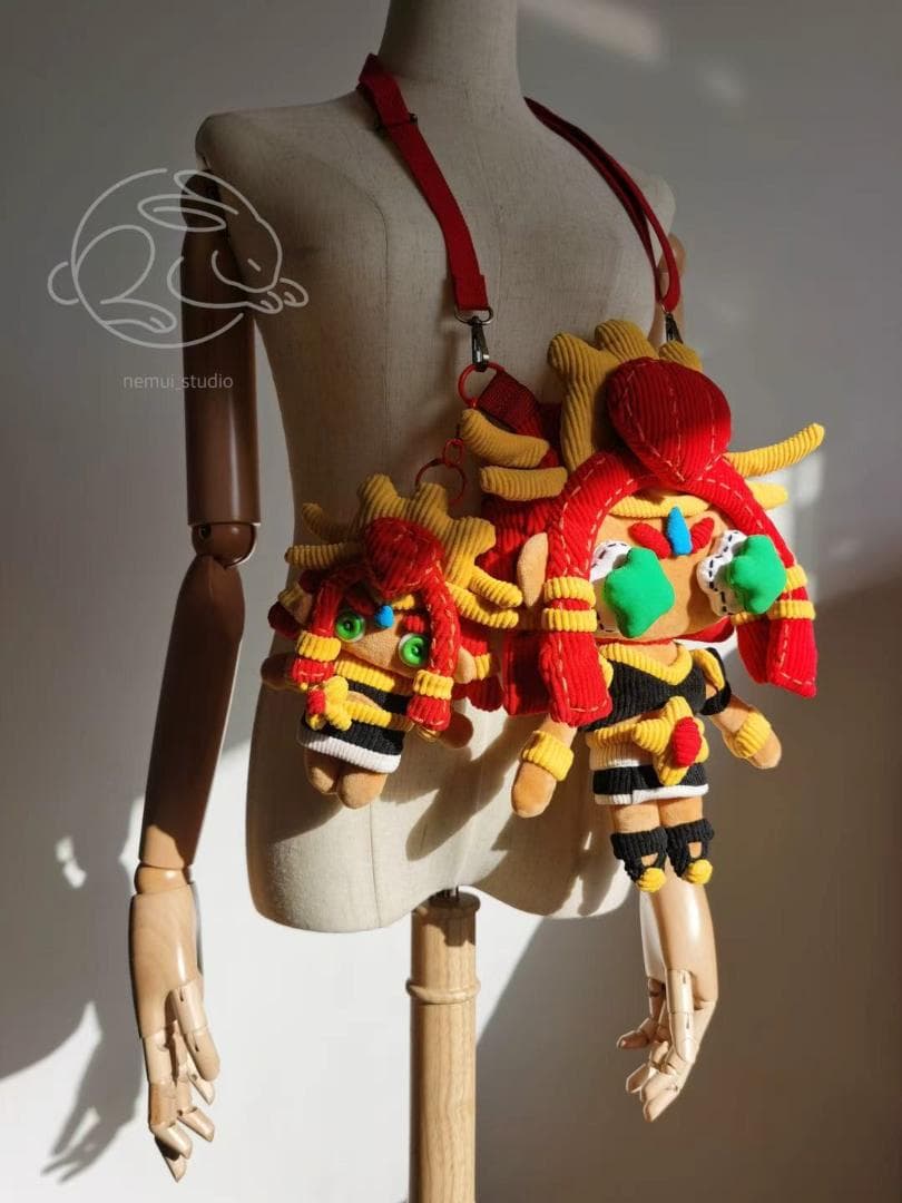 ゼルダの伝説 十字目（じゅうじめ）の手作りバッグ ルージュ