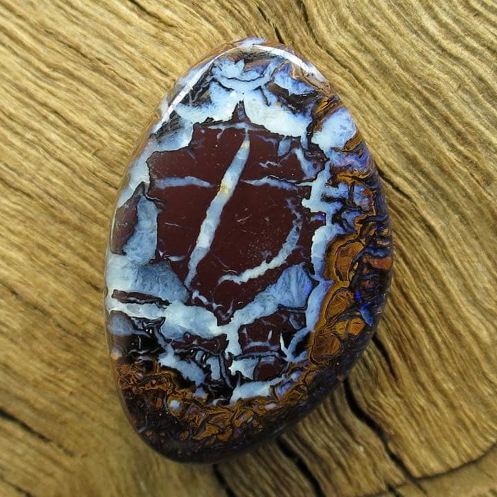 48ctクイーンズランド州ヤワ産ボルダーオパール/トップパターン