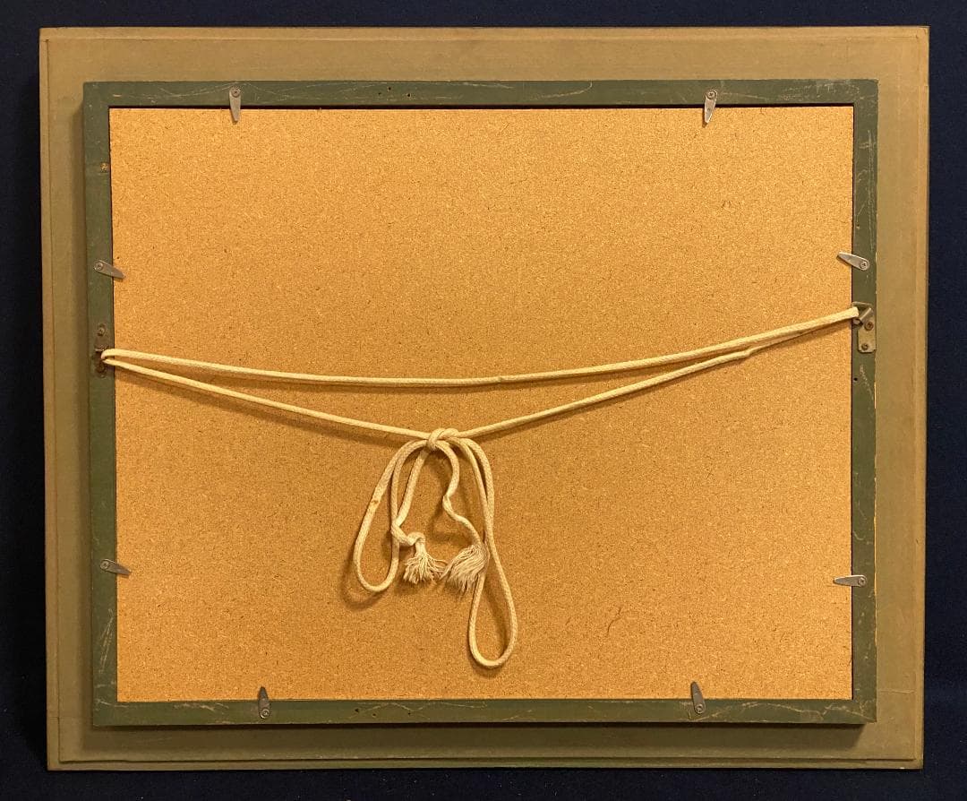 ★「真作」安田英明「アネモネ」静物画　油彩画　額装　サイン有り　F6号