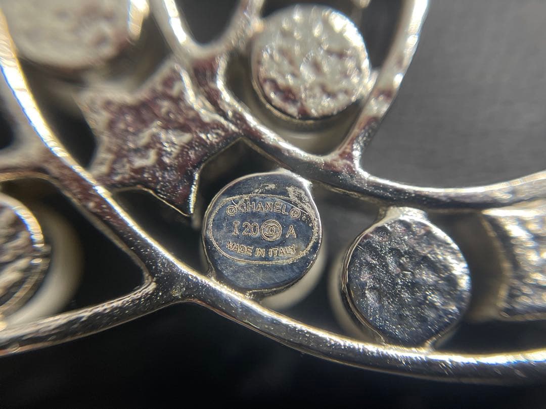 みき【極美品】シャネル スター パールブローチ 正規品 刻印あり