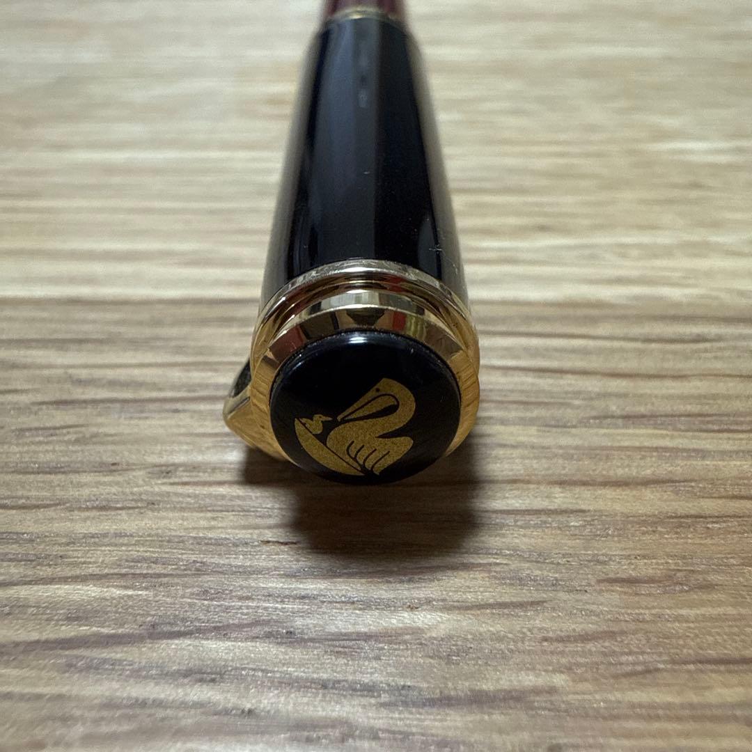 ペリカン　スーベレーン　赤縞　14C 585 万年筆　ヴィンテージ筆記具　ドイツ