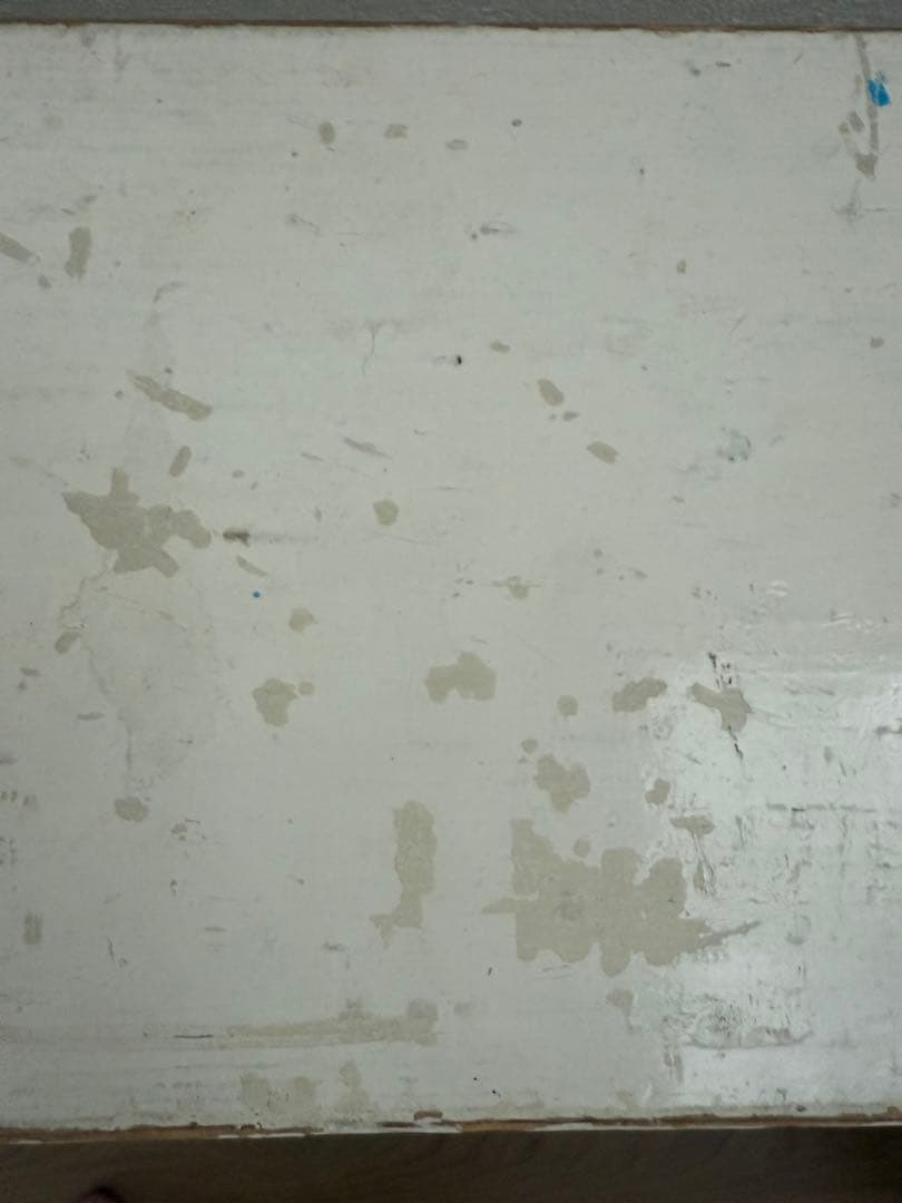 【英国直輸入】アンティーク ホワイト木製シェルフ