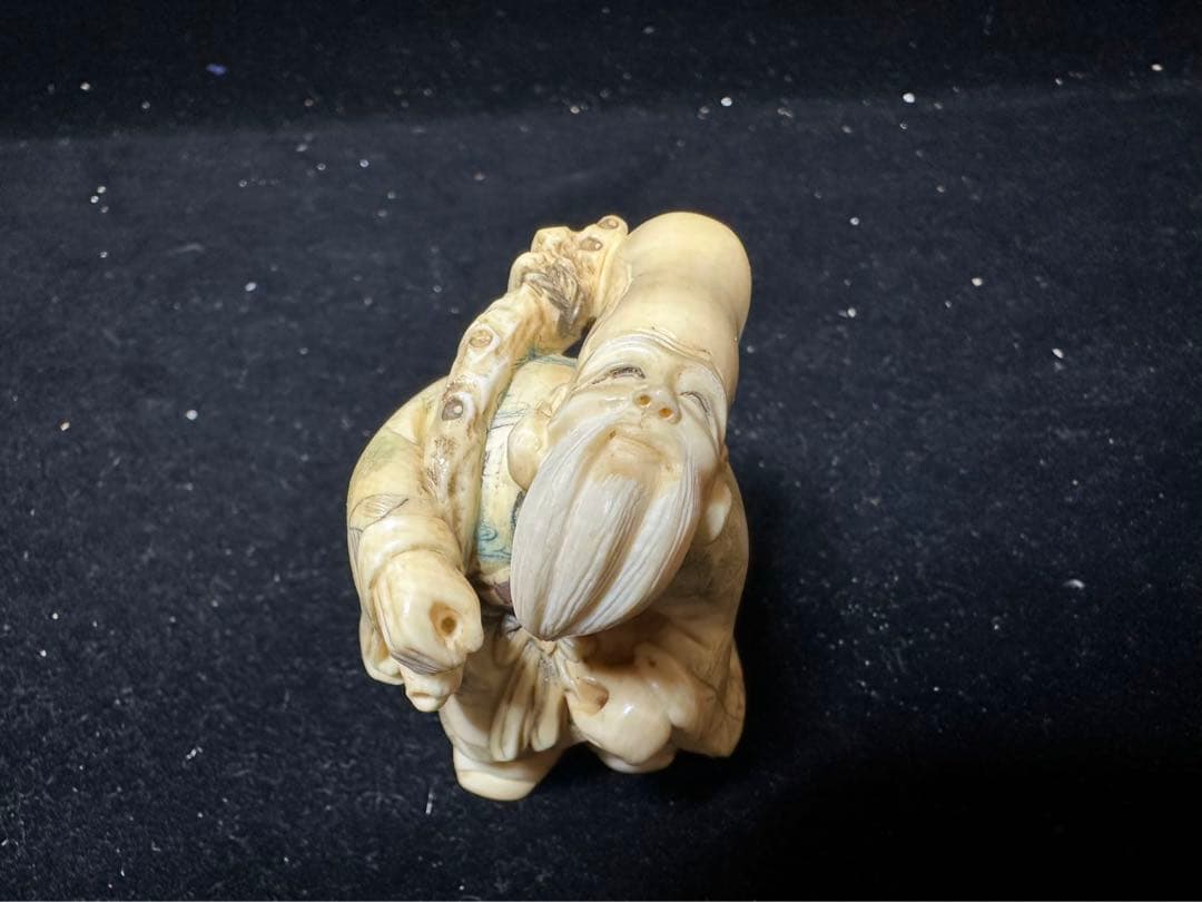 置物　アンティーク　天然素材　七福神　仏像　彫刻 古美術品　細密細工