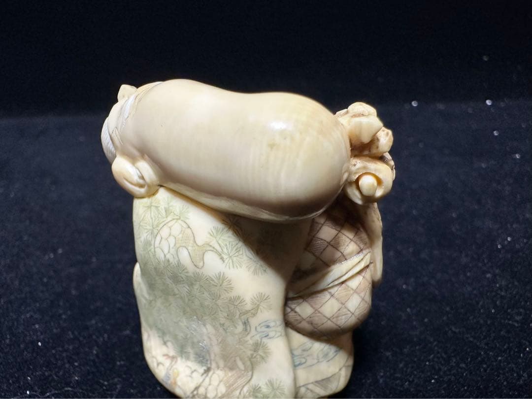 置物　アンティーク　天然素材　七福神　仏像　彫刻 古美術品　細密細工