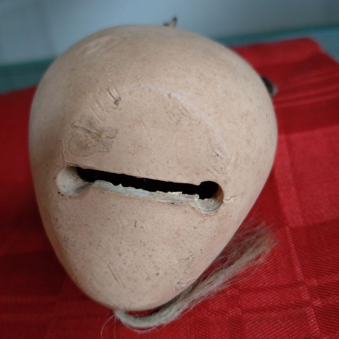 昭和　伝統的な翁の陶器製土鈴