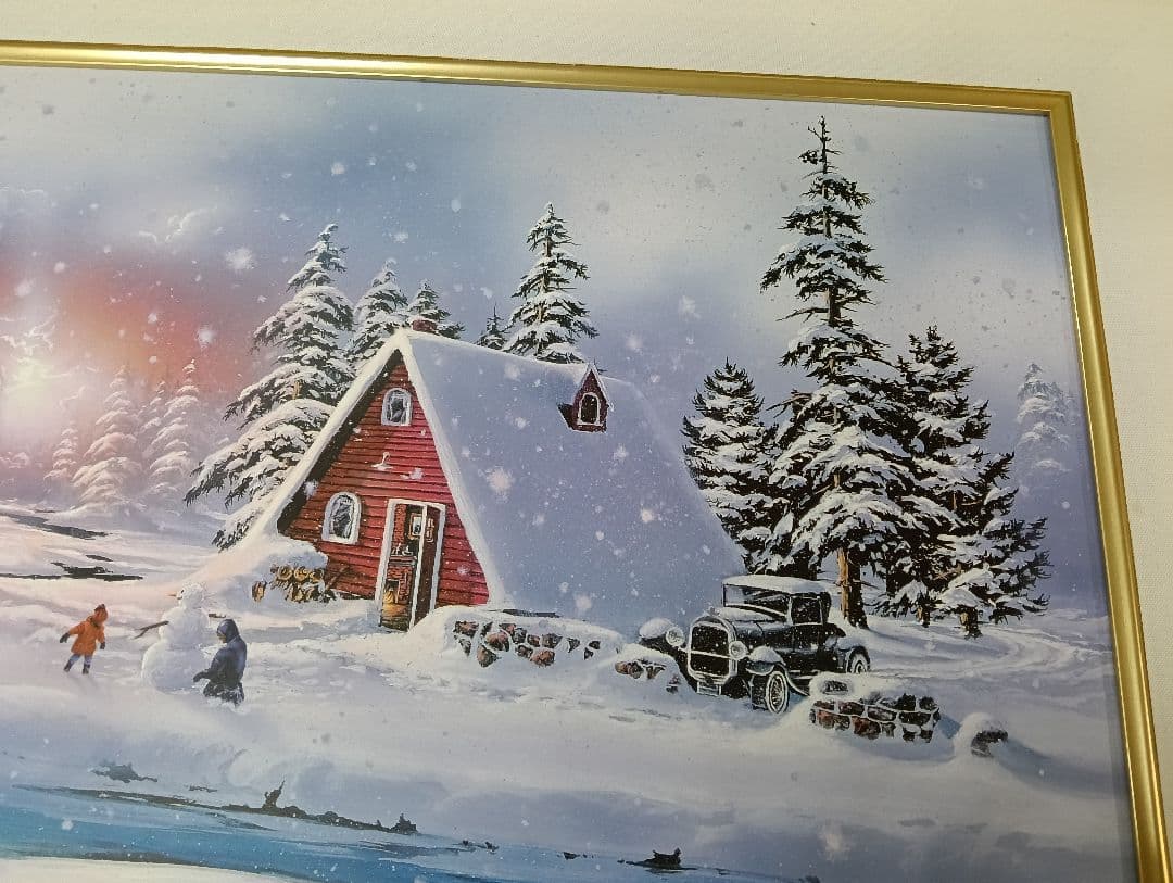 yタイトル「Early s」Gary Fenske作　冬の風景 絵画