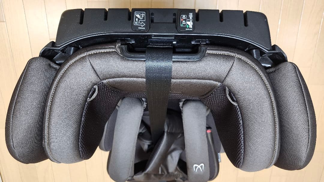 美品 エールベベ パパット グランス ブラウン CF521 ISOFIX 除菌済