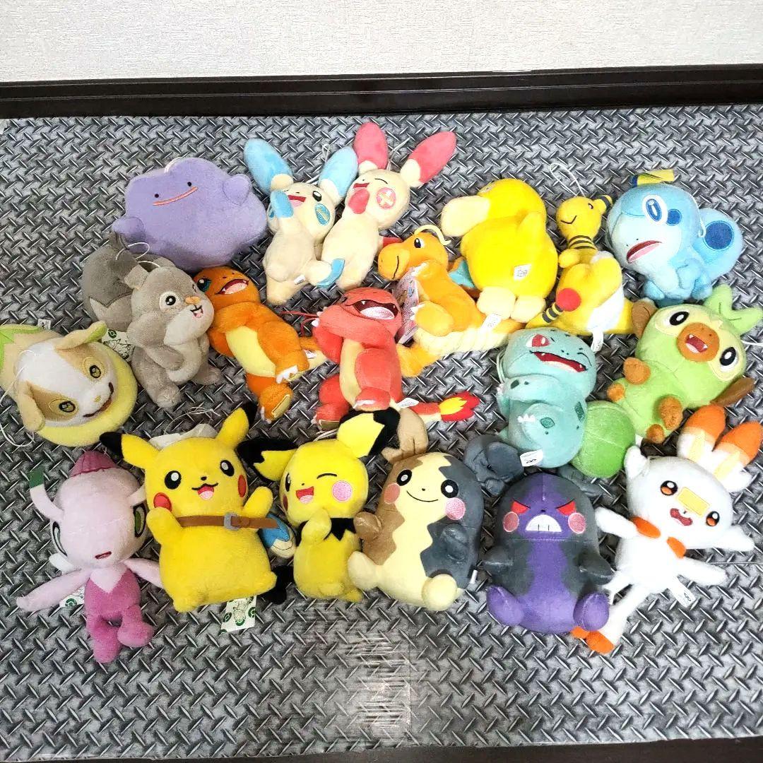 ☆未使用☆プライズ品☆ポケモン☆ぬいぐるみまとめ売り19コセット☆ピカチュウなど