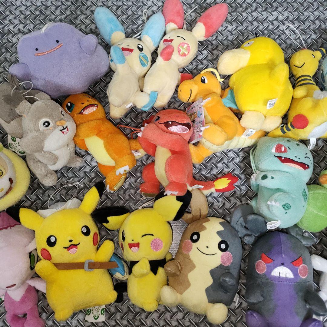 ☆未使用☆プライズ品☆ポケモン☆ぬいぐるみまとめ売り19コセット☆ピカチュウなど