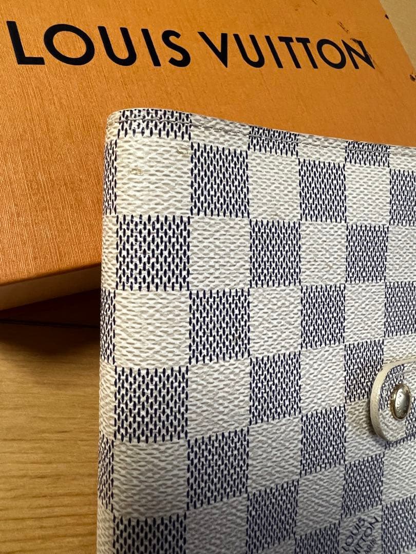正規ルイヴィトン　白ダミエ　スケジュールホルダー