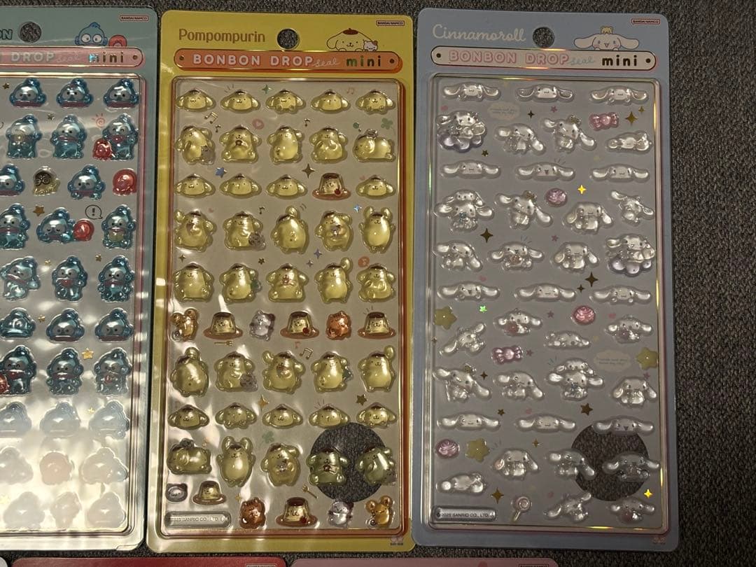 【正規品】ボンボンドロップシール ミニ サンリオ ７枚セット