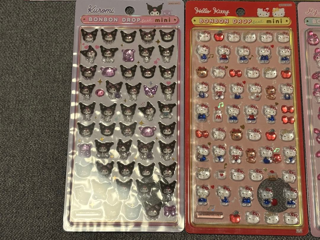 【正規品】ボンボンドロップシール ミニ サンリオ ７枚セット