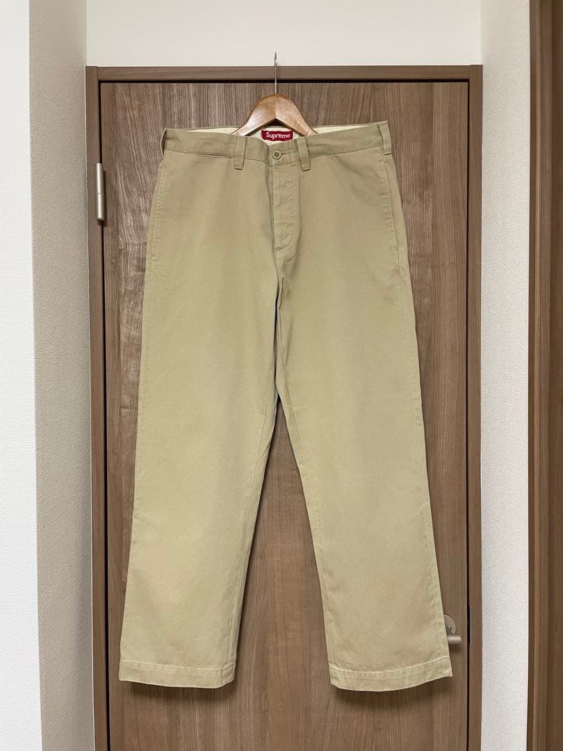 Supreme ベージュ チノパン 32
