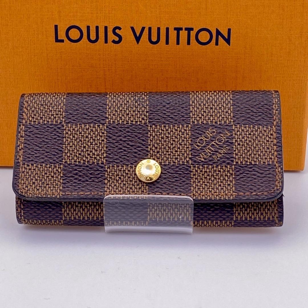 ルイヴィトン　ダミエ　エベヌ　ミュルティクレ4 　キーケース　４連