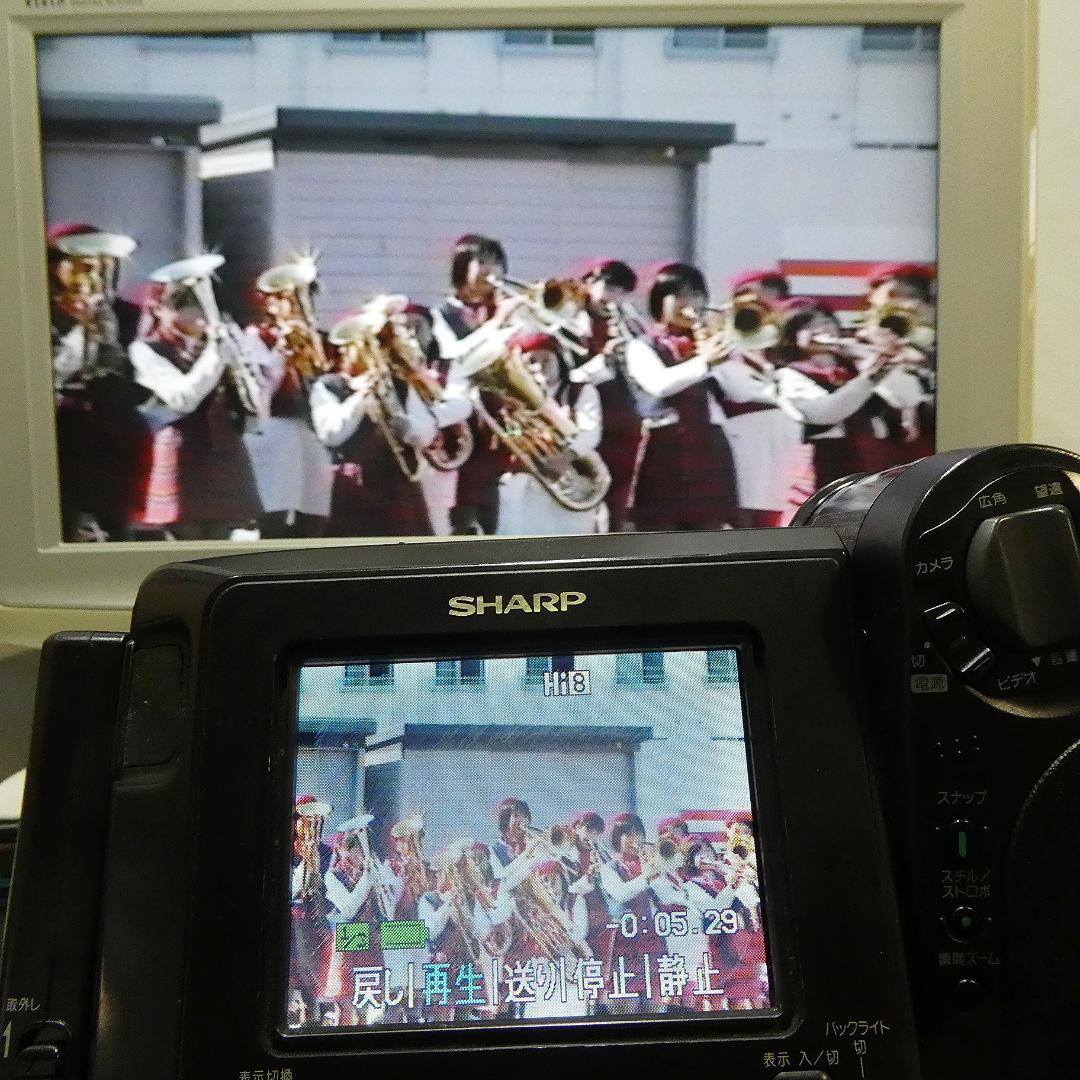 動作良好 Video.Hi8シャープVL-HL15 8ミリビデオカメラDVD化に