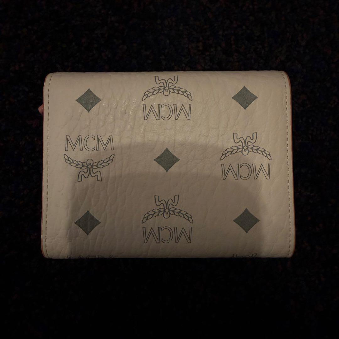 MCM ピンク 三つ折り財布