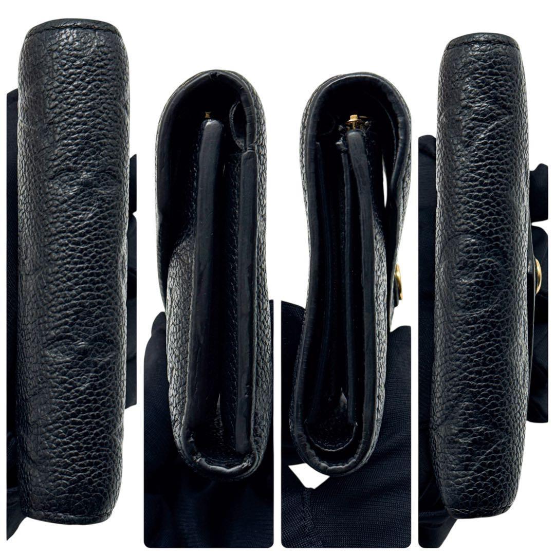 ルイヴィトン モノグラム アンプラント ヴィクトリーヌ 二つ折り財布 黒