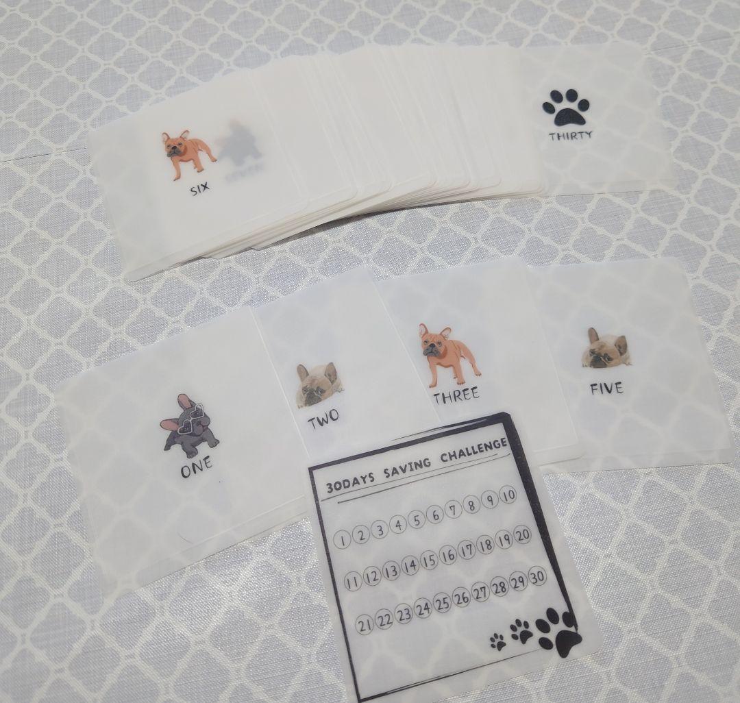 mari☆　100Daysハートデザイン　30Daysフレブルデザイン