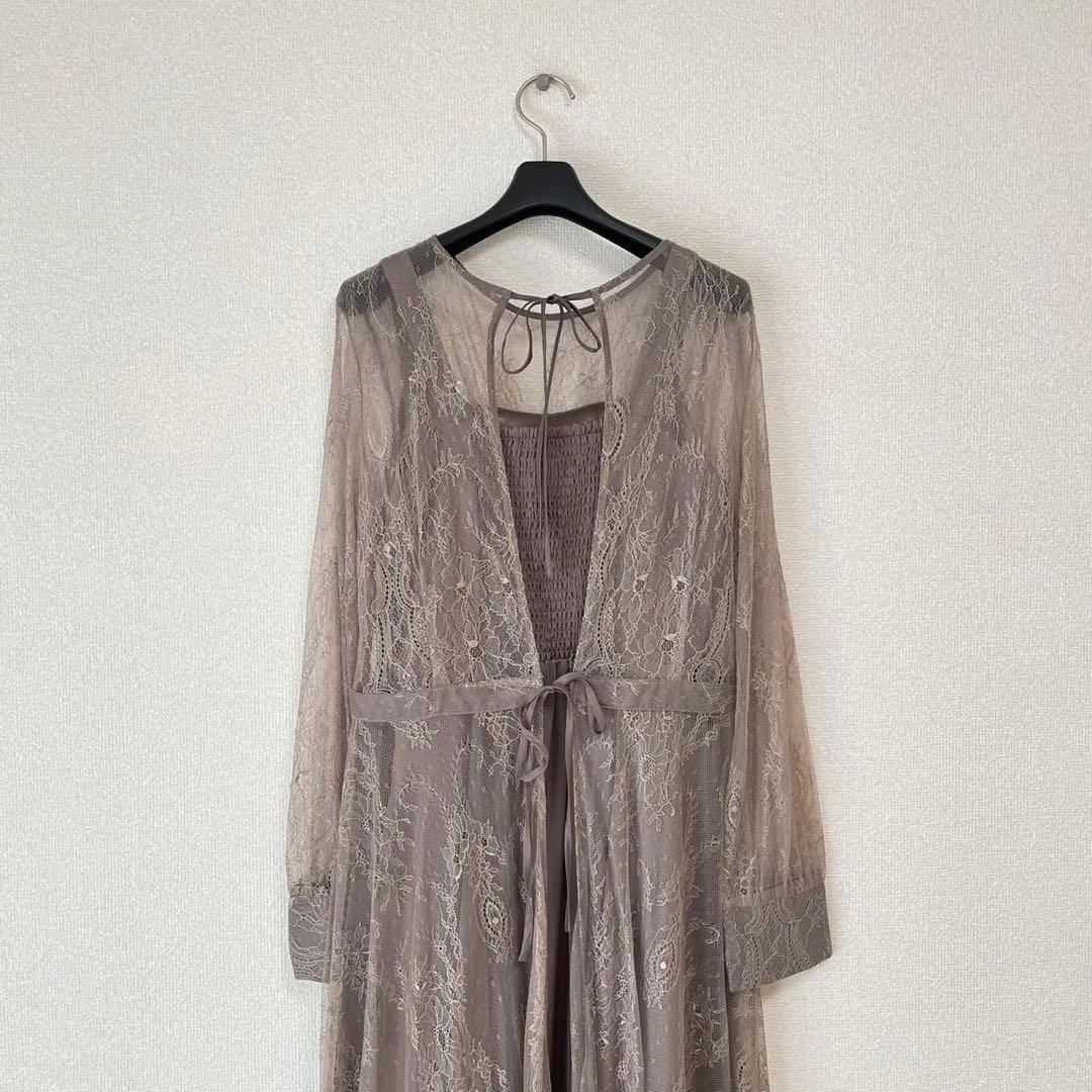 【新品未使用】AIMER ロングレース 2way パーティードレス