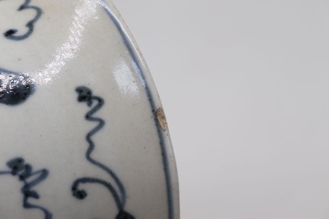 中国　染付お碗　木箱入　送料込み0311